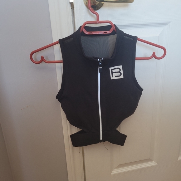 Mesh zipped crop workout bra - Picture 1 of 2